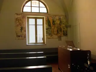 Affreschi trasetto antico - Antica Parrocchiale di San Giovanni a Savigliano