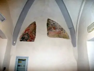 Affreschi trasetto antico - Antica Parrocchiale di San Giovanni a Savigliano