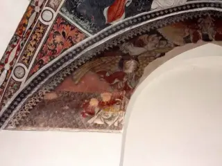 Affresco arco abside antica - Antica Parrocchiale di San Giovanni a Savigliano