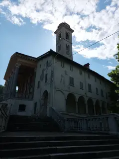 Vista e campanile - Santuario di Sant'Euseo a Serravalle Sesia