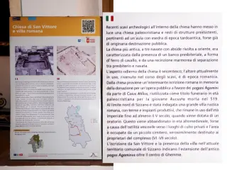 Pannello illustrativo - Parrocchiale di San Vittore a Sizzano