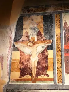 Padreterno e Cristo crocifisso - Cappella dei Santi Rocco e Sebastiano a Mombarcaro