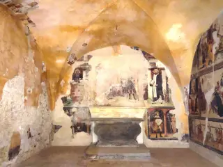 Interno - Cappella dei Santi Rocco e Sebastiano a Mombarcaro