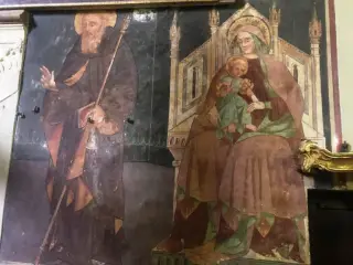 Madonna col Bambino e Sant'Antonio Abate - Chiesa di Sant'Antonio Abate a Mombaruzzo