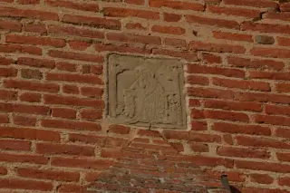 Formella con Sant'Antonio - Chiesa di Sant'Antonio Abate a Mombaruzzo