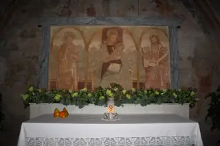 Madonna col Bambino e Santi - Oratorio della Madonna della Neve o di Santa Maria della Neve a SunoFrazione Baraggia