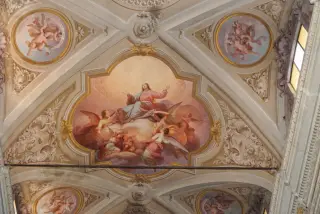 Affresco sulla volta - Parrocchiale di San Giorgio a Valduggia