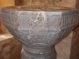 Fonte battesimale CREDO - Parrocchiale di San Giovanni Battista a Valmala