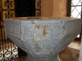 Fonte battesimale PATREM - Parrocchiale di San Giovanni Battista a Valmala