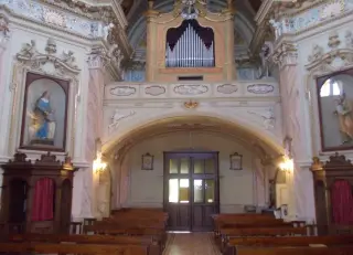 Controfacciata e organo - Cappella o Santuario della Beata Vergine o Madonna del Pasco a Villanova MondovìFrazione Madonna del Pasco