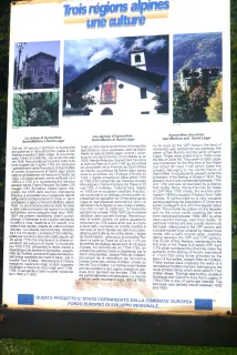 Pannello illustrativo - Chiesa di Saint-Léger a Aymavilles