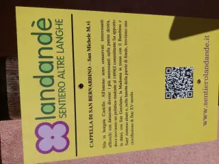 Pannello illustrativo - Cappella di San Bernardino a San Michele MondovìFrazione Castello