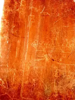 Graffiti, particolare - Cappella di San Bernardo di Clairvaux o delle Forche a MondovìFrazione Ferrone