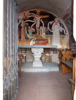 Interno - Cappella di San Bernardo di Clairvaux o delle Forche a MondovìFrazione Ferrone