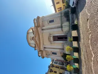Facciata - Campanile di Santa Caterina o di San Secondo o Torre Rossa a Asti