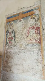 Tracce di afreschi - Pieve di Santa Maria in Bredolo a MondovìFrazione Breolungi