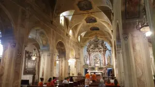 Interno - Pieve di Santa Maria in Bredolo a MondovìFrazione Breolungi