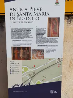 Pannello illustrativo - Pieve di Santa Maria in Bredolo a MondovìFrazione Breolungi