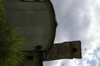 Abside e campanile - Chiesa Cimiteriale di Santa Maria della Valle a Moncestino