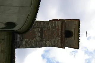 Abside e campanile - Chiesa Cimiteriale di Santa Maria della Valle a Moncestino