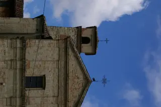 Facciata e campanile - Chiesa Cimiteriale di Santa Maria della Valle a Moncestino