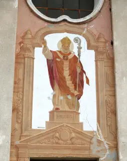 San Biagio in facciata - Parrocchiale di San Biagio a Doues