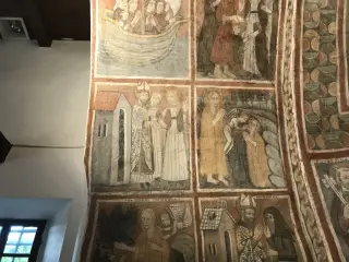 Vita di Maria Maddalena Affreschi - Chiesa o Cappella di Sainte-Marie Madeleine de Villa a GressanFrazione La Madeleine