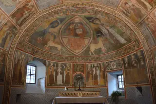 Affreschi absidali - Chiesa o Cappella di Sainte-Marie Madeleine de Villa a GressanFrazione La Madeleine