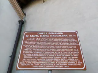 Pannello illustrativo - Chiesa di Santa Maria Maddalena a RefrancoreFrazione Borgo Maddalena