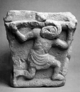 Capitelli esposti a Palazzo Madama a Torino - Resti Dell'abbazia di Santa Maria a Rivalta di Torino