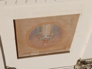 Affresco in facciata - Parrocchiale di San Cassiano e San Tommaso di Canterbury a La Salle