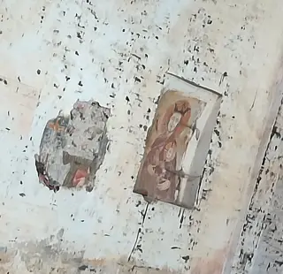 Affresco Madonna col Bambino - Chiesa della Beata Vergine Addolorata a Fara Novarese