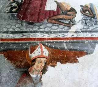 Affresco - Cappella di San Bernardo di Mentone a OulxFrazione Constans