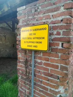 Cartello illustrativo - Oratorio di San Bernardo a Romagnano Sesia