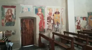 Affreschi - Chiesa della Madonna della Neve o San Pietro a CureggioFrazione Marzalesco