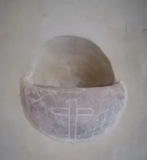 Acquasantiera - Chiesa della Madonna della Neve o San Pietro a CureggioFrazione Marzalesco