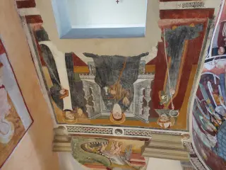 Sant'Antonio Abate tra Sant'Agostino e San Bernardo - Cappella o Santuario di Madonna Lunga o Vergine Assunta a Montanera