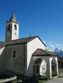 Facciata - Parrocchiale di Saint-Barthélemy a NusFrazione Lignan