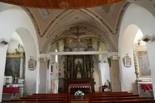 Interno - Parrocchiale di Saint-Barthélemy a NusFrazione Lignan