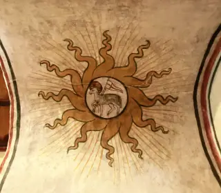 Affresco - Cappella del Castello a Serralunga D'Alba