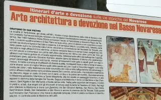 cartello illustrativo - Oratorio di San Pietro a Terdobbiate