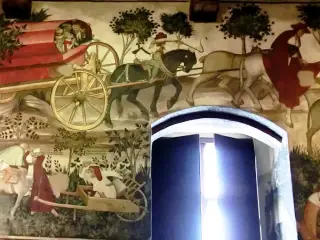 Affreschi della Sala Baronale - Cappella del Castello a Manta