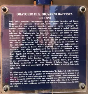 Pannello illustrativo - Battistero di San Giovanni a GaressioFrazione Borgo Maggiore