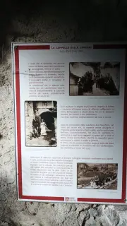 Pannello illustrativo - Cappella della Vergine o della Sindone o del Cristo Pantocratore a Balme