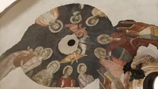 Affresco - Basilica Antica  Sacello Eusebiano a BiellaFrazione Oropa