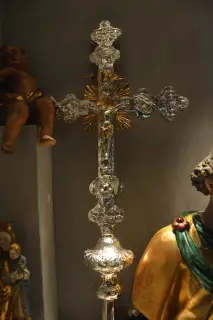 Croce astile XV secolo - Parrocchiale di San Lorenzo a Pre-Saint-Didier