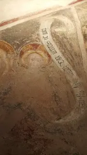 San Cristoforo dettaglio di Gesù - Oratorio di San Fabiano a Ghemme