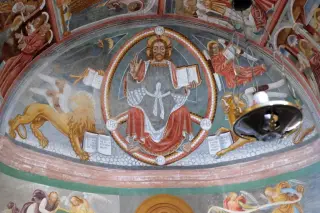 Pantocratore e simboli degli evangelisti - Chiesa di Santa Maria delle Grazie a Vicolungo