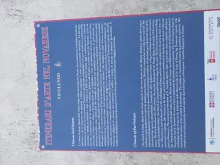 Pannello illustrativo - Chiesa di Santa Maria delle Grazie a Vicolungo