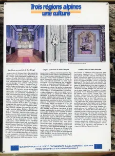 Pannello illustrativo - Parrocchiale di San Giorgio a Rhêmes-Saint-GeorgesFrazione Vieux